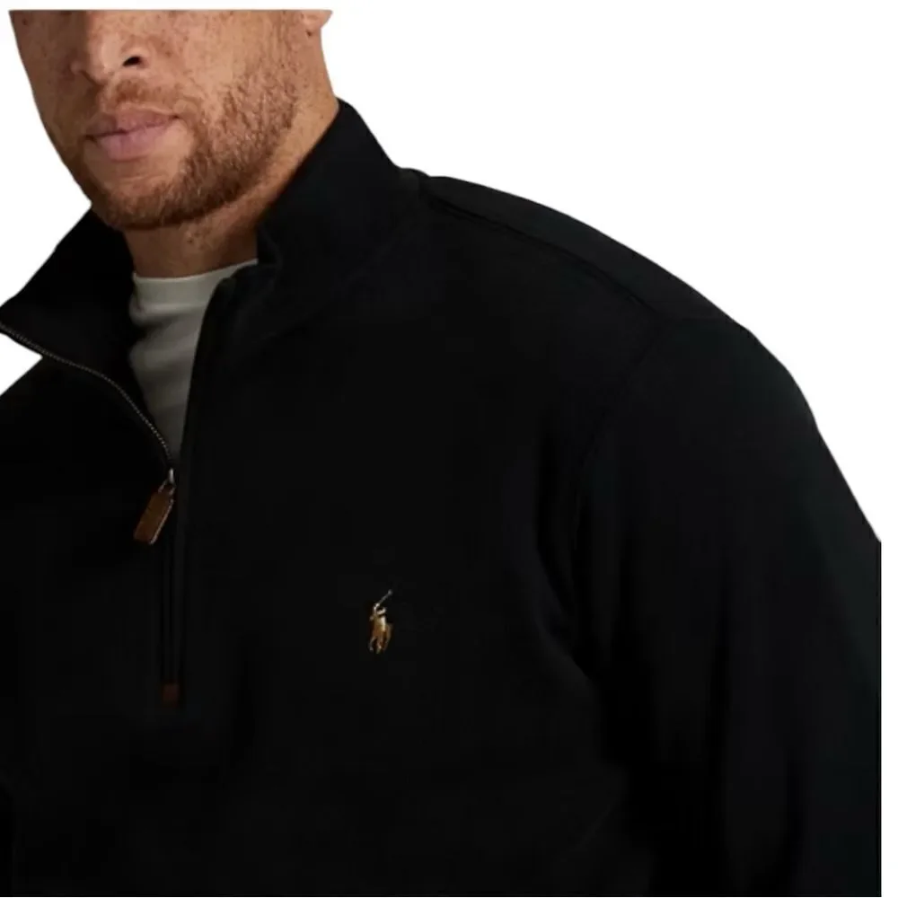 POLO Ralph Lauren Estate Rib Mockneck Pullover in Polo Black Size XXL